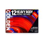 SET COLORI ACRILICI GOLDEN Heavy Body – Mixing Set 12 Tubetti + Medium