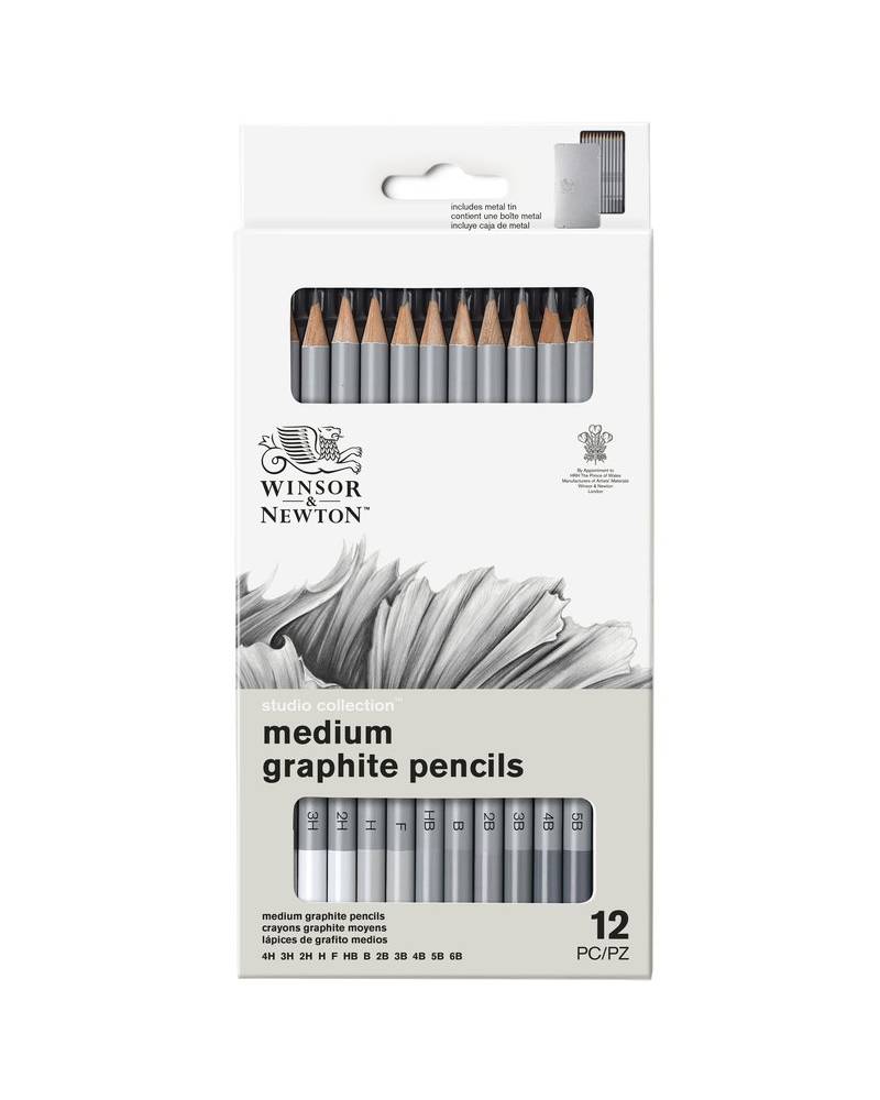 foto di Winsor & Newton Astuccio con Matite in Grafite Morbide