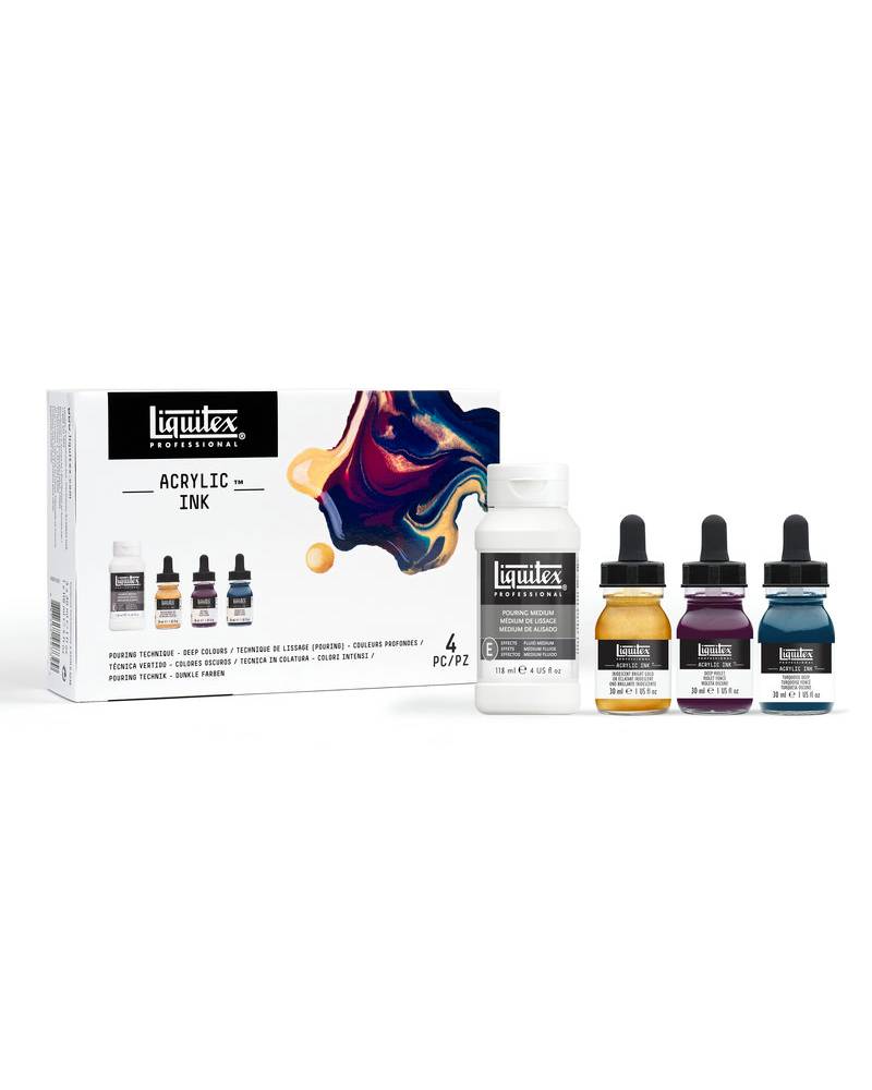 Set Inchiostro Acrilico Liquitex – Deep Colours Pouring Technique 30ml - 1