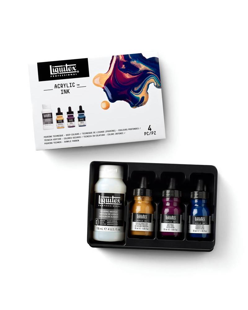 Set Inchiostro Acrilico Liquitex – Deep Colours Pouring Technique 30ml - 3