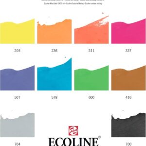 Set acquerelli liquidi Ecoline – 10 x 30 ml - 3