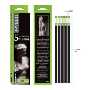 Set 5 carboncini Nitram B 5 mm - 1