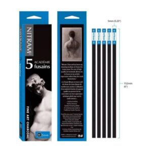 Scatola 5 carboncini duri H Nitram 5 mm - 2