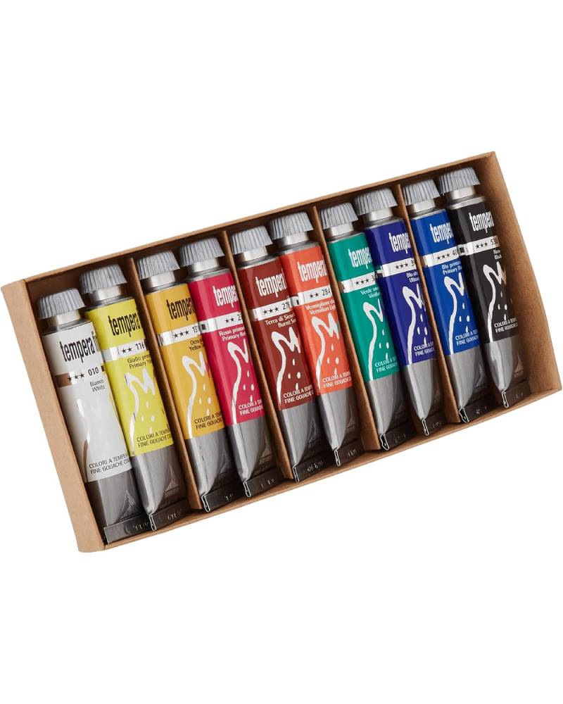Blister Tempera Fine Maimeri – Set 10 tubetti da 20 ml - 1