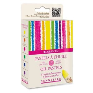 Set Pastelli ad Olio Sennelier Fluorescenti – 6 Colori Luminosi