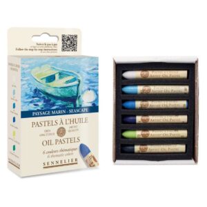 Set Pastelli ad Olio Sennelier – 6 Colori per Paesaggi Marini