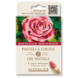 FOTO DI Set Pastelli ad Olio Sennelier – 6 colori floreali selezionati