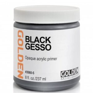 foto di Golden Black Gesso, Gesso Nero Acrilico Professionale