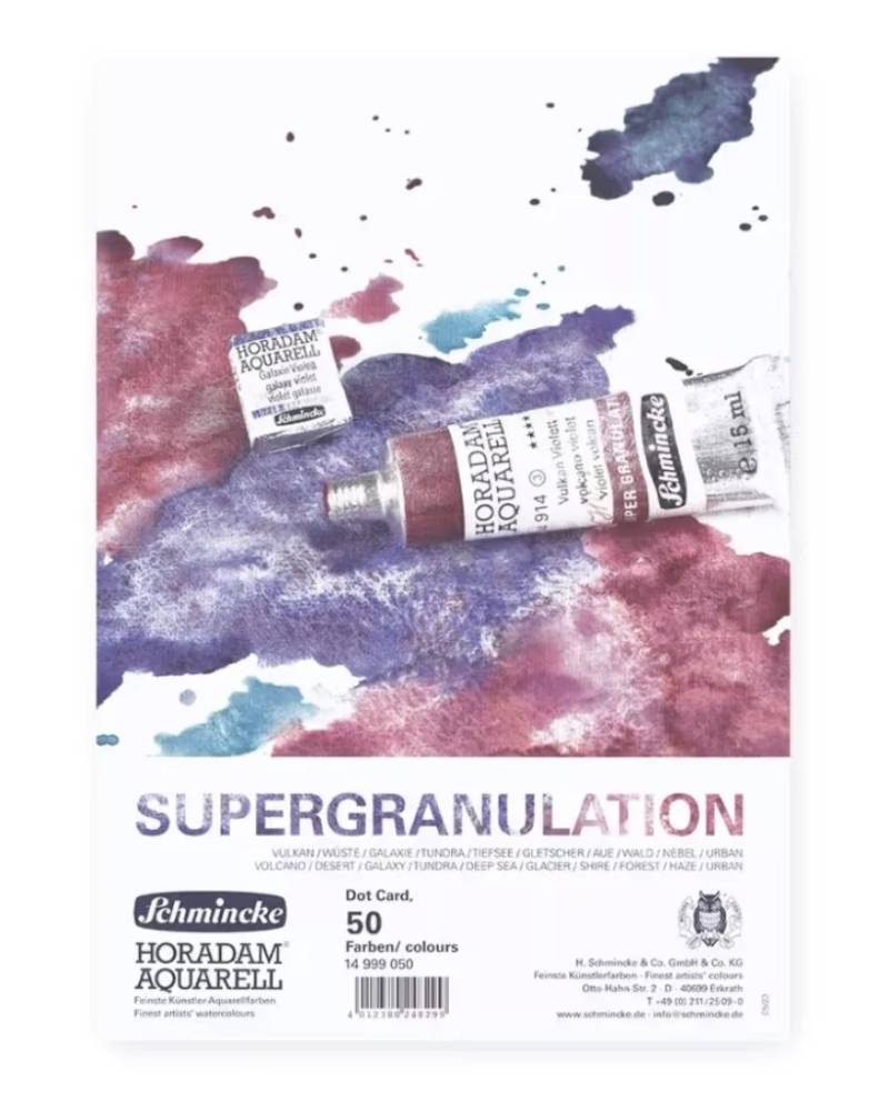 foto di Dot Card Acquerelli Super Granulati Horadam Schmincke – 50 Colori