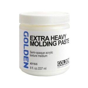 foto di Golden Extra Hard Heavy Molding Paste, Pasta Modellante Acrilica Extra Dura per Scultura e Texture