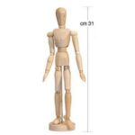 Manichino in Legno Snodabile – modello 31 cm per artisti