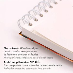 Blocco di carta Clairefontaine Aquapad spiralato – carta per acquerello in cellulosa grana fine 300 g/m² - 2