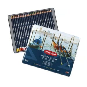 foto di Matite colorate professionali Derwent Watercolour – Set di matite acquerellabili per artisti