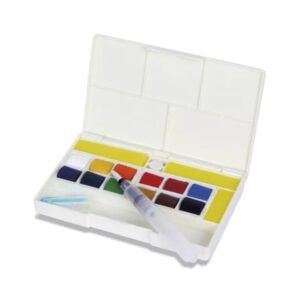 Set Acquerelli Sennelier – La Petit Aquarelle 12 mezzi godet con braccio snodabile - 1
