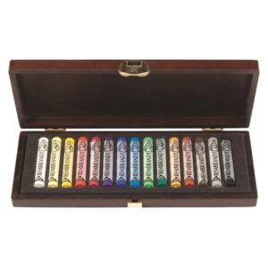 Talens Pastelli Morbidi Rembrandt – Set 15 pz in Scatola di Legno di Faggio Verniciato - 2