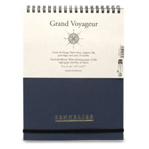 FOTO DI Sketchbook Sennelier Grand Voyageur – Carnet Aquarelle a Spirale