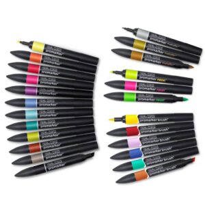 Set Pennarelli Promarker Winsor & Newton Mixed Marker Set – 24 Wallet - 2