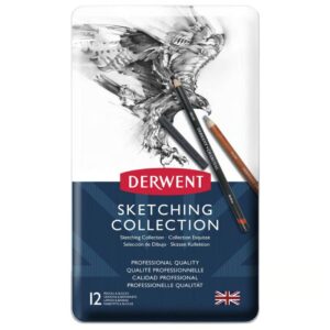 foto di Derwent Set Sketching – Set da 12 matite da disegno professionali