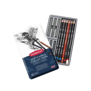 Derwent Set Sketching – Set da 12 matite da disegno professionali - 1