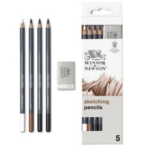 Set per Schizzo Studio Collection Winsor&Newton, 4 matite + gomma - 1