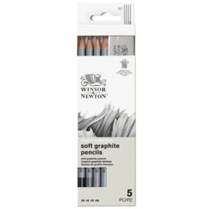 Matite in Grafite Winsor & Newton – 4 Matite + Gomma - 2