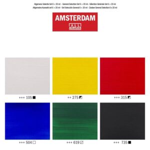 Acrilico Amsterdam Set Ritratti – 6 x 20 ml – AMSTERDAM - 4