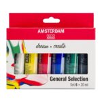 Set Colori Acrilici Amsterdam - 6 Tubi da 20 ml Standard