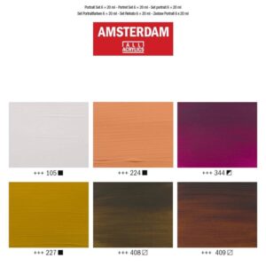 Acrilico Amsterdam Set Ritratti – 6 x 20 ml – AMSTERDAM - 1
