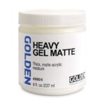 Golden Heavy Gel Matte – Gel Denso Opaco per Impasti Acrilici (237 ml)
