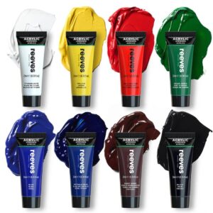 Foto_di_Set Acrilici_Colori_Primari_8x22_ml_Reeves_B