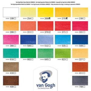 Confezione Acquerelli Van Gogh – Metal Set 24 Mezzi Godet - 2