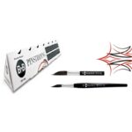 Kit Pinstriping di 2 Pennelli Spada in Filato Sintetico - Borciani e Bonazzi