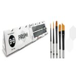 Kit Prisma Borciani – Set di 5 Pennelli in Filato Sintetico Oro