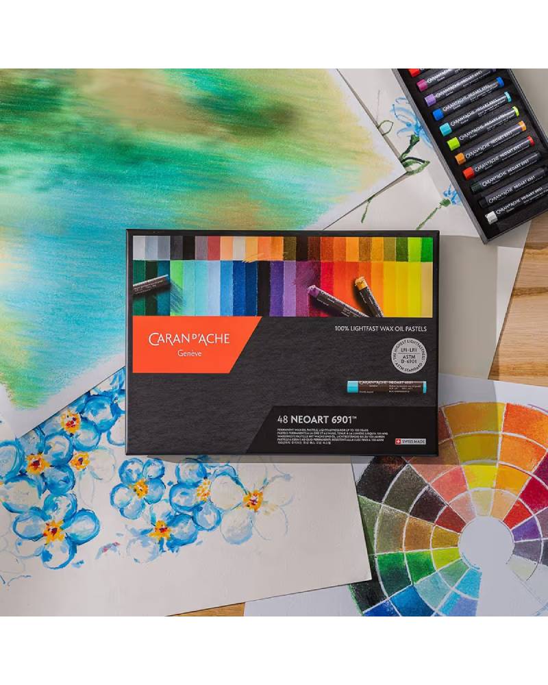 Foto_Di_Set_Caran_d'Ache_Pastelli_Neoart_12_24_e_48_Colori_2