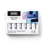 Set Acrilici Heavy Body Colori Tenui e Bianco 6x59 Ml - Liquitex